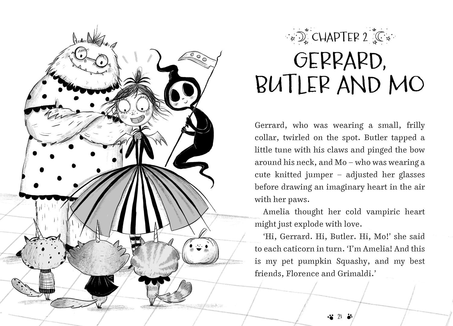 Beispielinhalt (Bild) Amelia Fang and the Naughty Caticorns