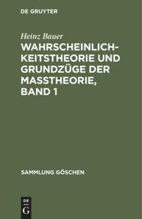 Vorderes Coverbild Wahrscheinlichkeitstheorie und Grundzüge der Maßtheorie, Band 1