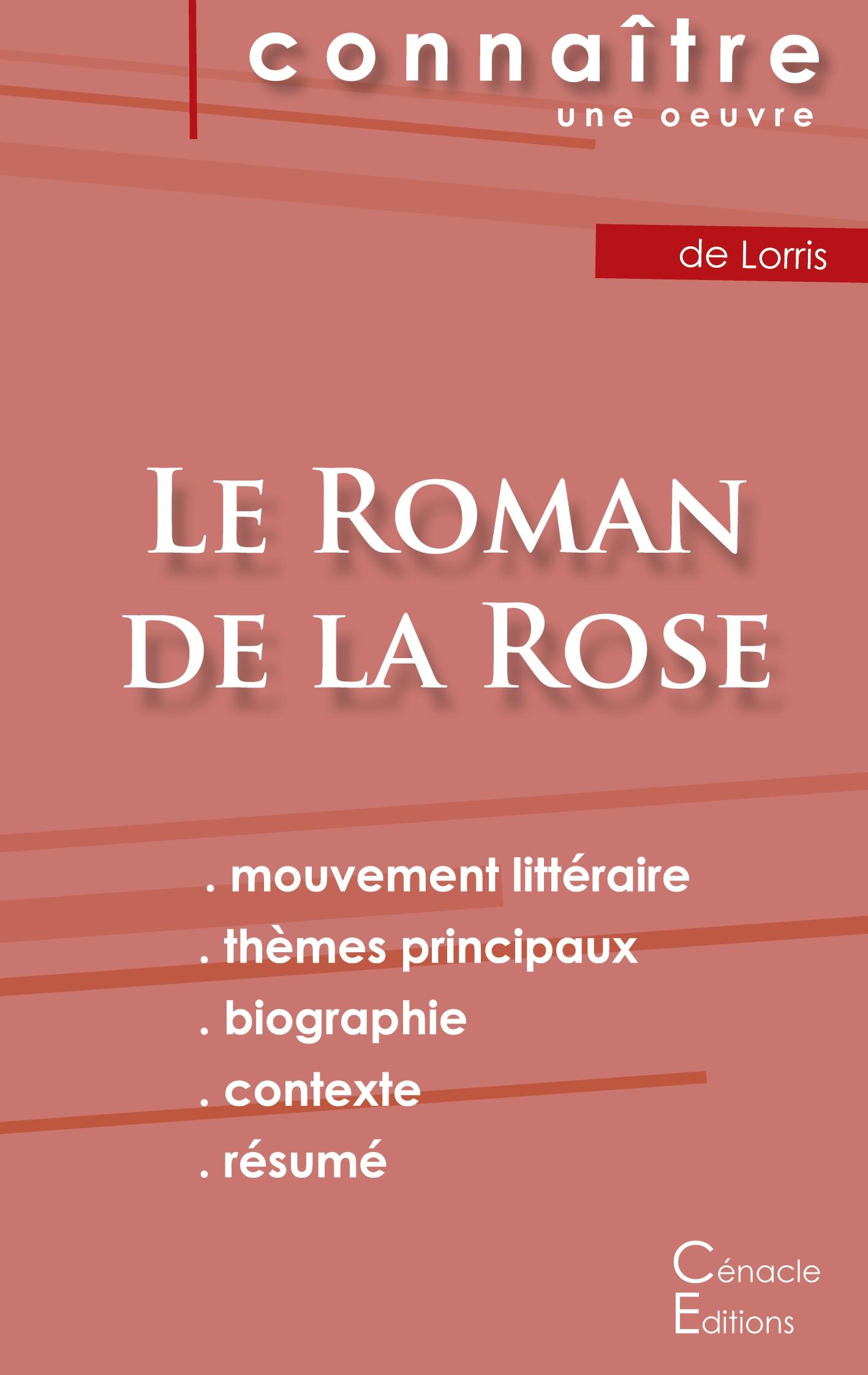 Vorderes Coverbild Fiche de lecture Le Roman de la Rose de Guillaume de Lorris (Analyse littéraire de référence et résumé complet)