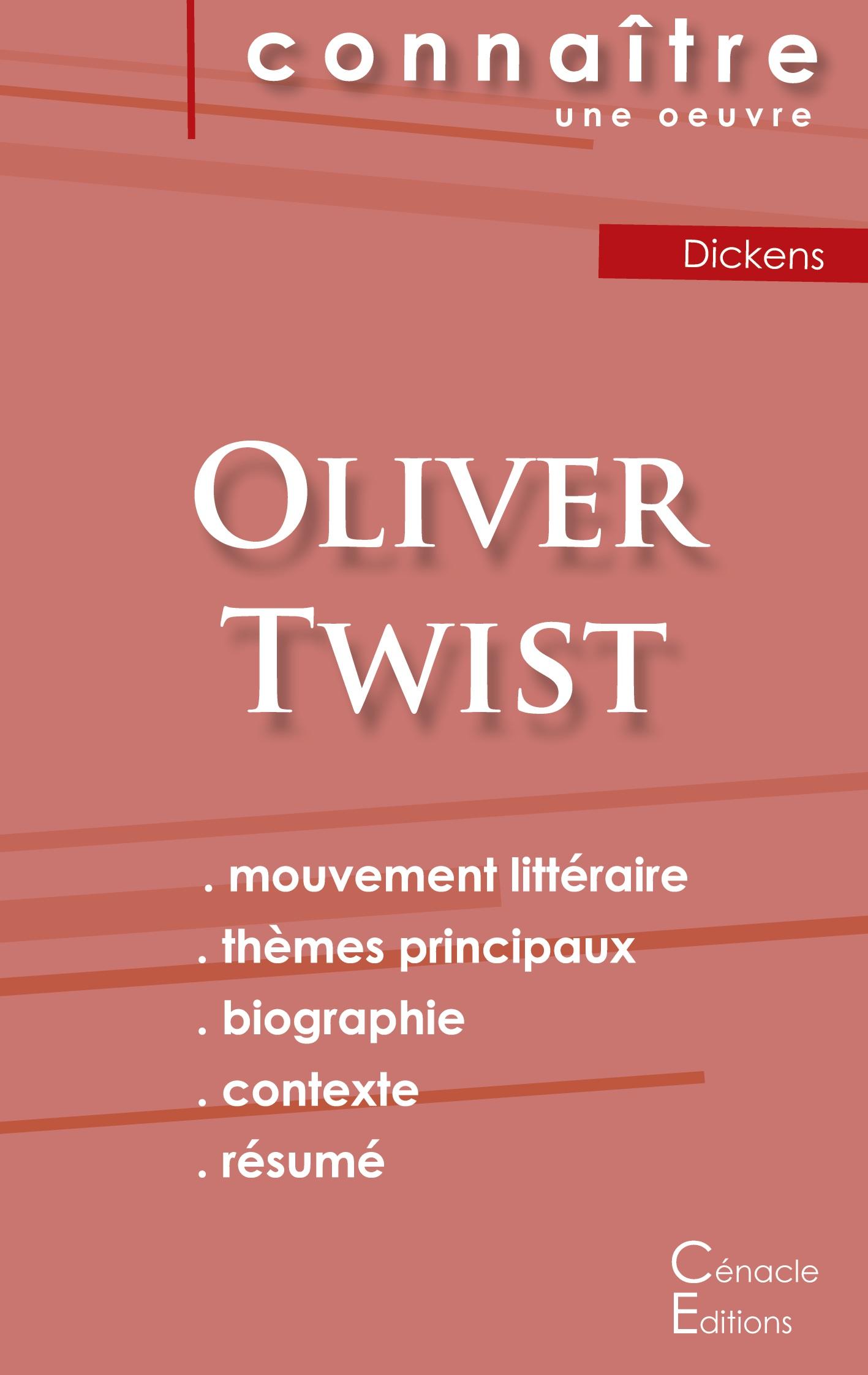 Vorderes Coverbild Fiche de lecture Oliver Twist de Charles Dickens (Analyse littéraire de référence et résumé complet)