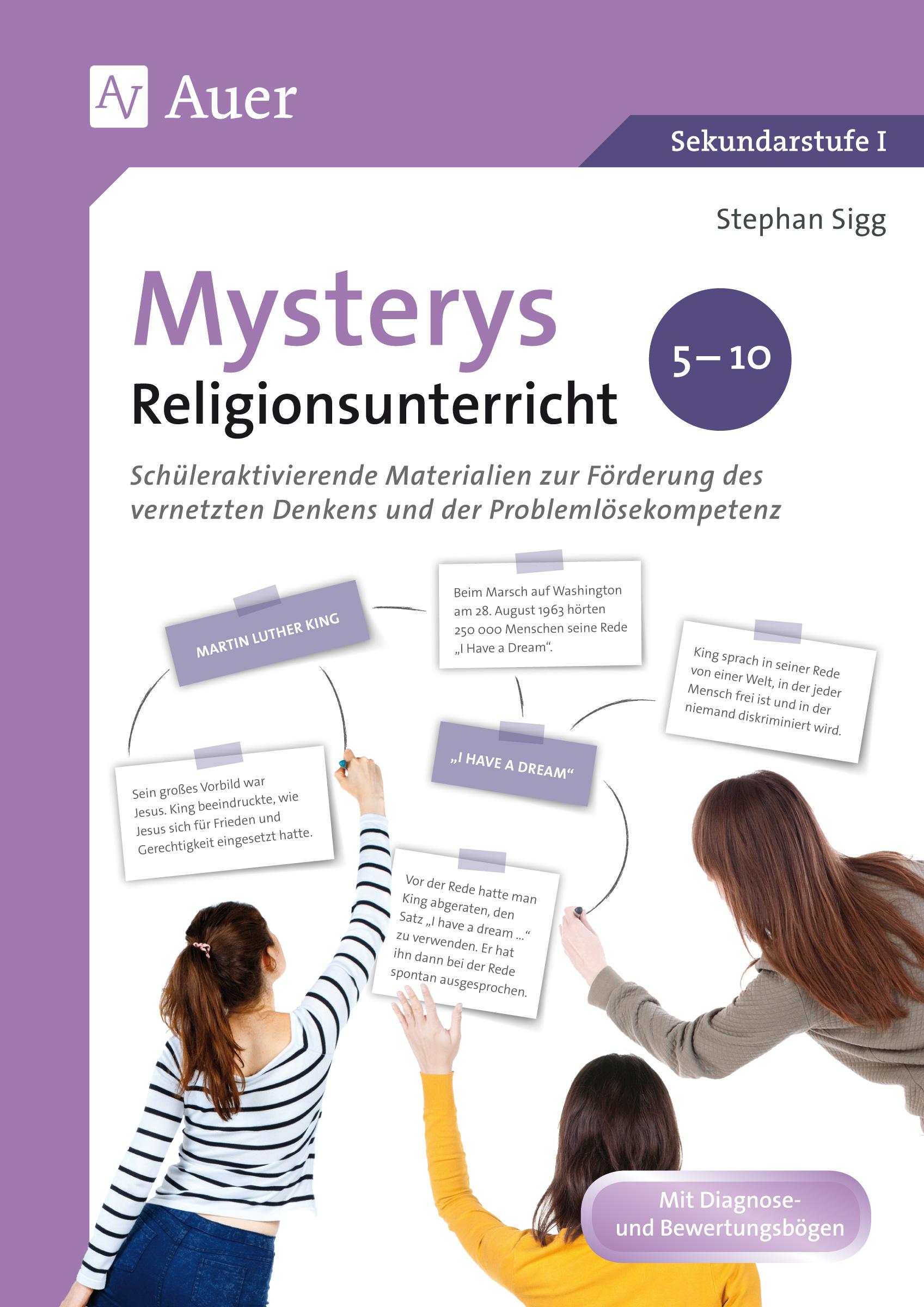 Vorderes Coverbild Mysterys Religionsunterricht 5-10