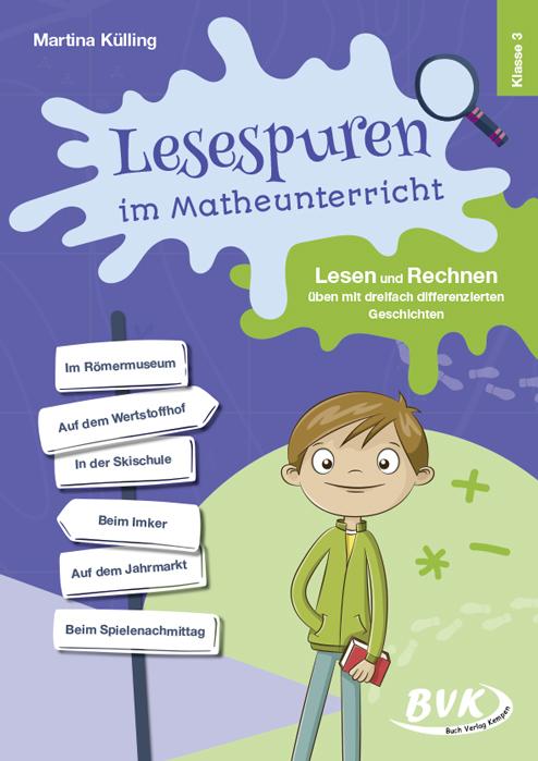 Vorderes Coverbild Lesespuren im Matheunterricht 3. Klasse
