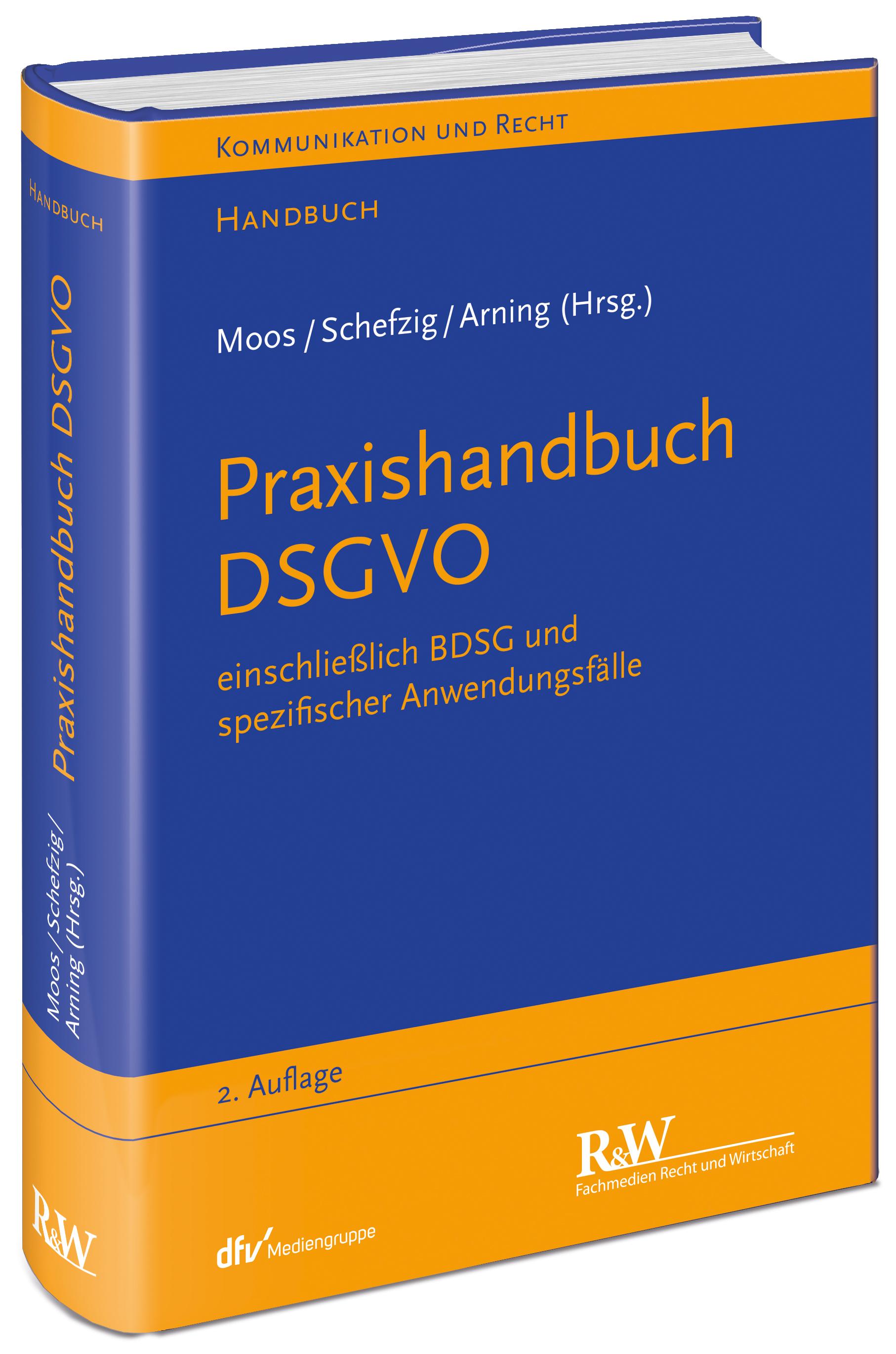 Vorderes Coverbild Praxishandbuch DSGVO
