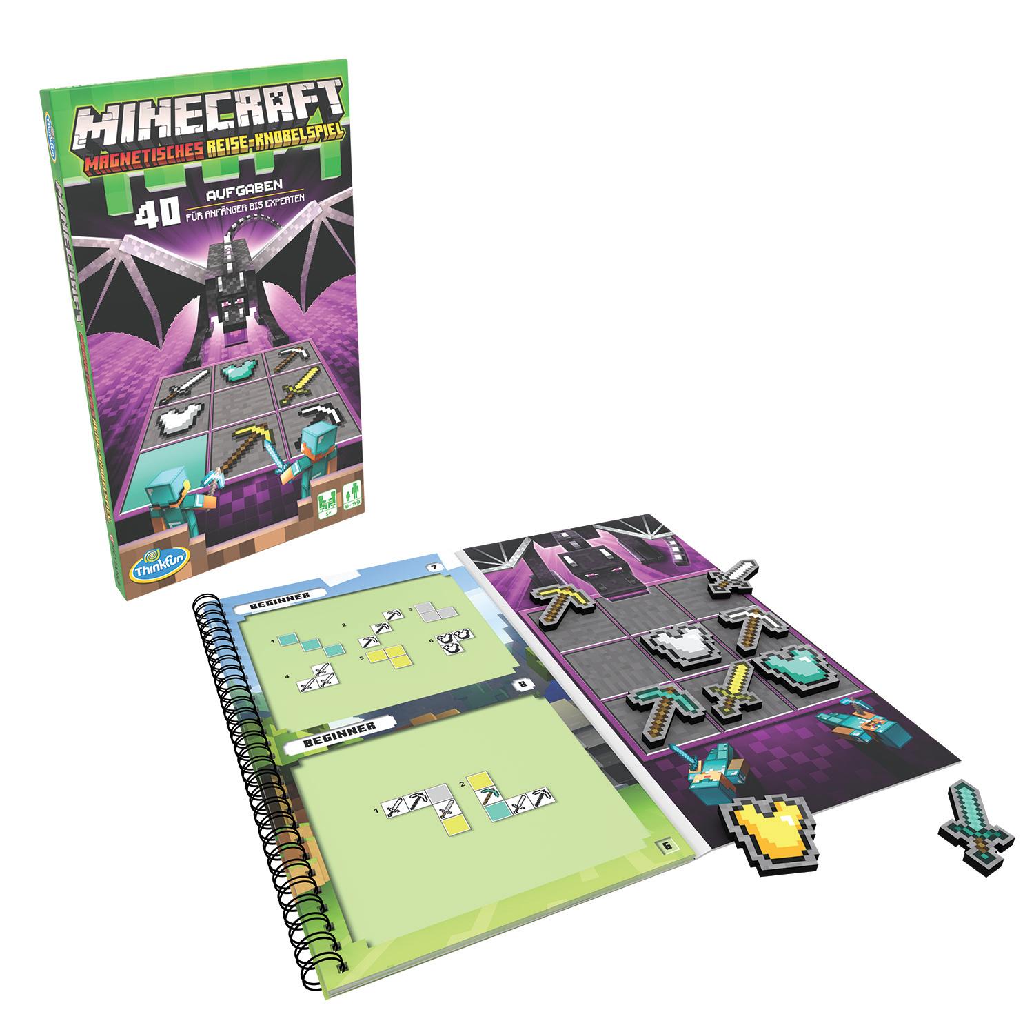 Vorderes Coverbild ThinkFun - 76402 - Minecraft - Das magnetische Reisespiel. Perfekt für die Reise und als Geschenk! Ein Logikspiel nicht nur für Minecraft-Fans