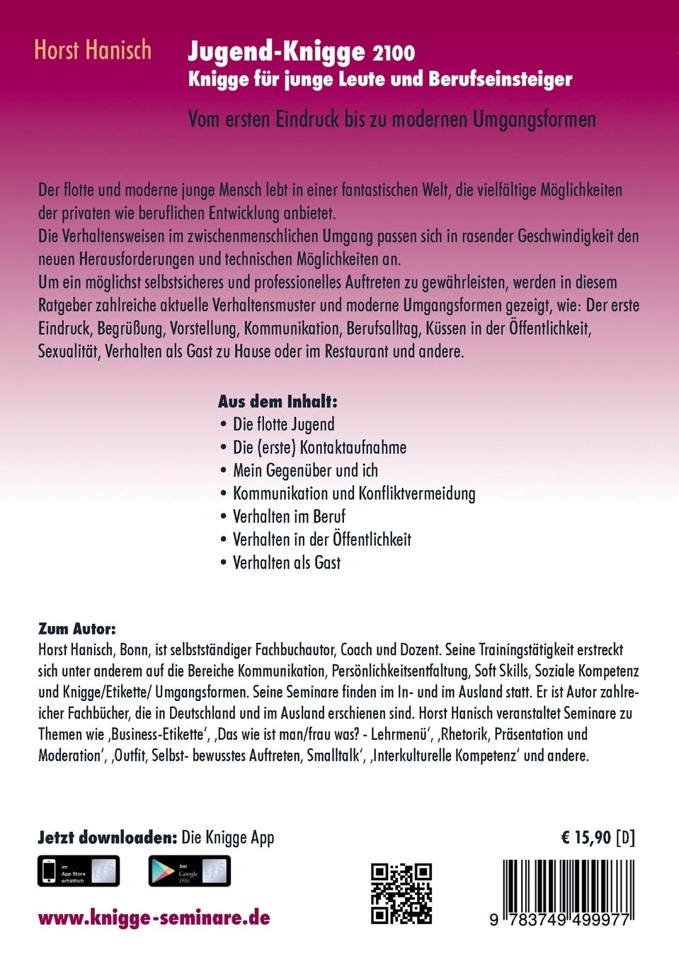 Rückseitencover Jugend-Knigge 2100