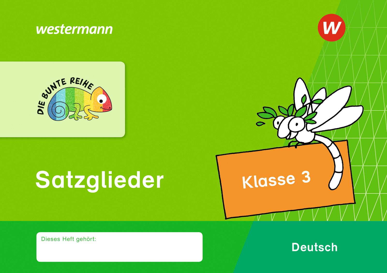 Vorderes Coverbild DIE BUNTE REIHE - Deutsch. Satzglieder Klasse 3