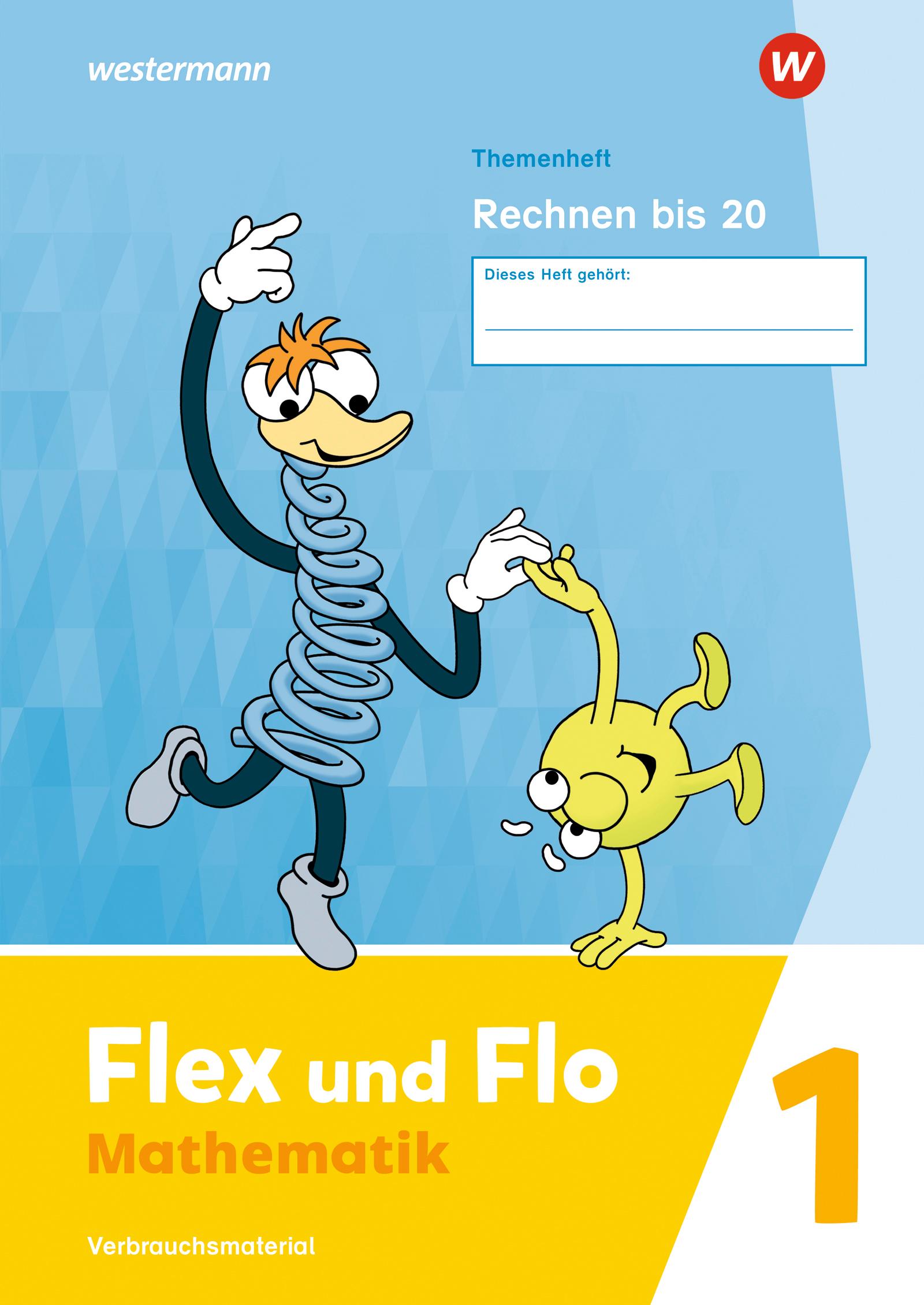 Vorderes Coverbild Flex und Flo. Themenheft Rechnen bis 20