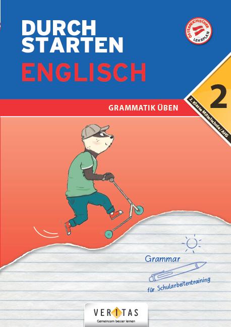Vorderes Coverbild Durchstarten 2. Klasse - Englisch Mittelschule/AHS - Grammatik
