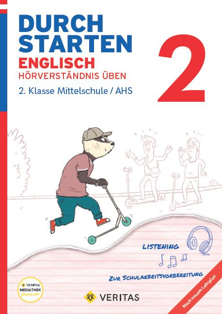 Vorderes Coverbild Durchstarten 2. Klasse - Englisch Mittelschule/AHS - Hörverständnis