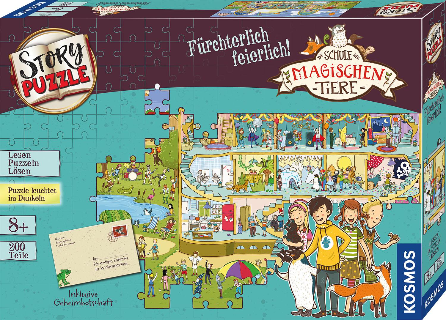 Vorderes Coverbild Schule der magischen Tiere - Story Puzzle: Fürchterlich feierlich!