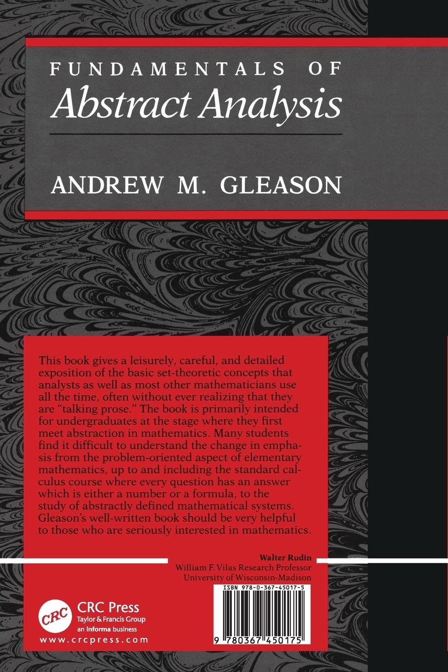 Rückseitencover Fundamentals of Abstract Analysis