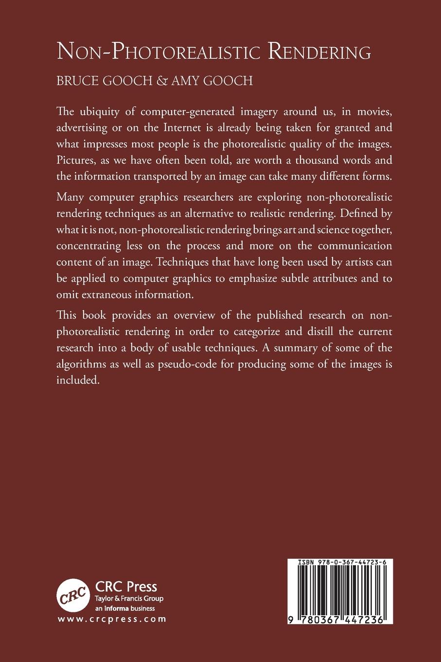 Rückseitencover Non-Photorealistic Rendering