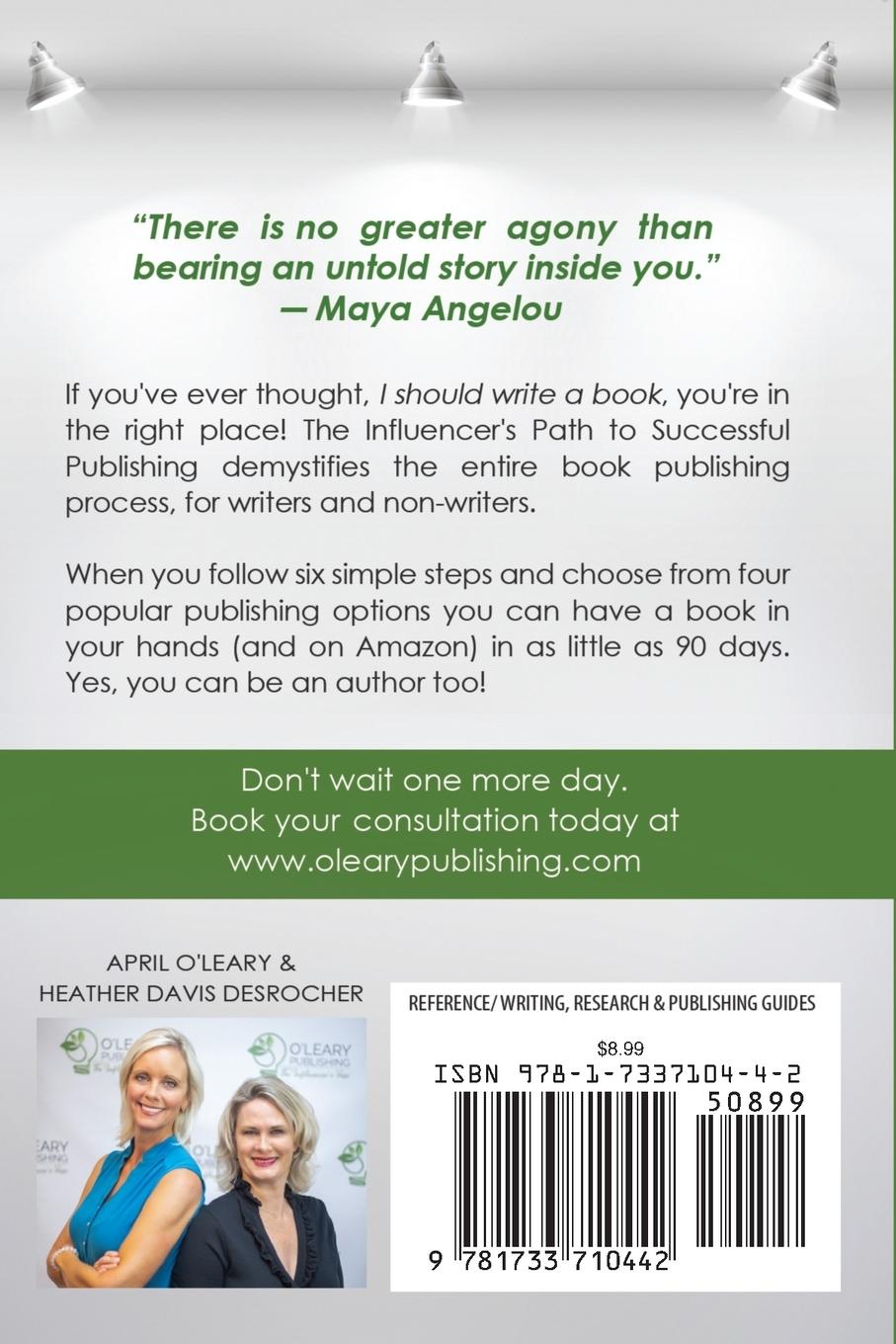 Rückseitencover The Influencer's Path to Successful Publishing