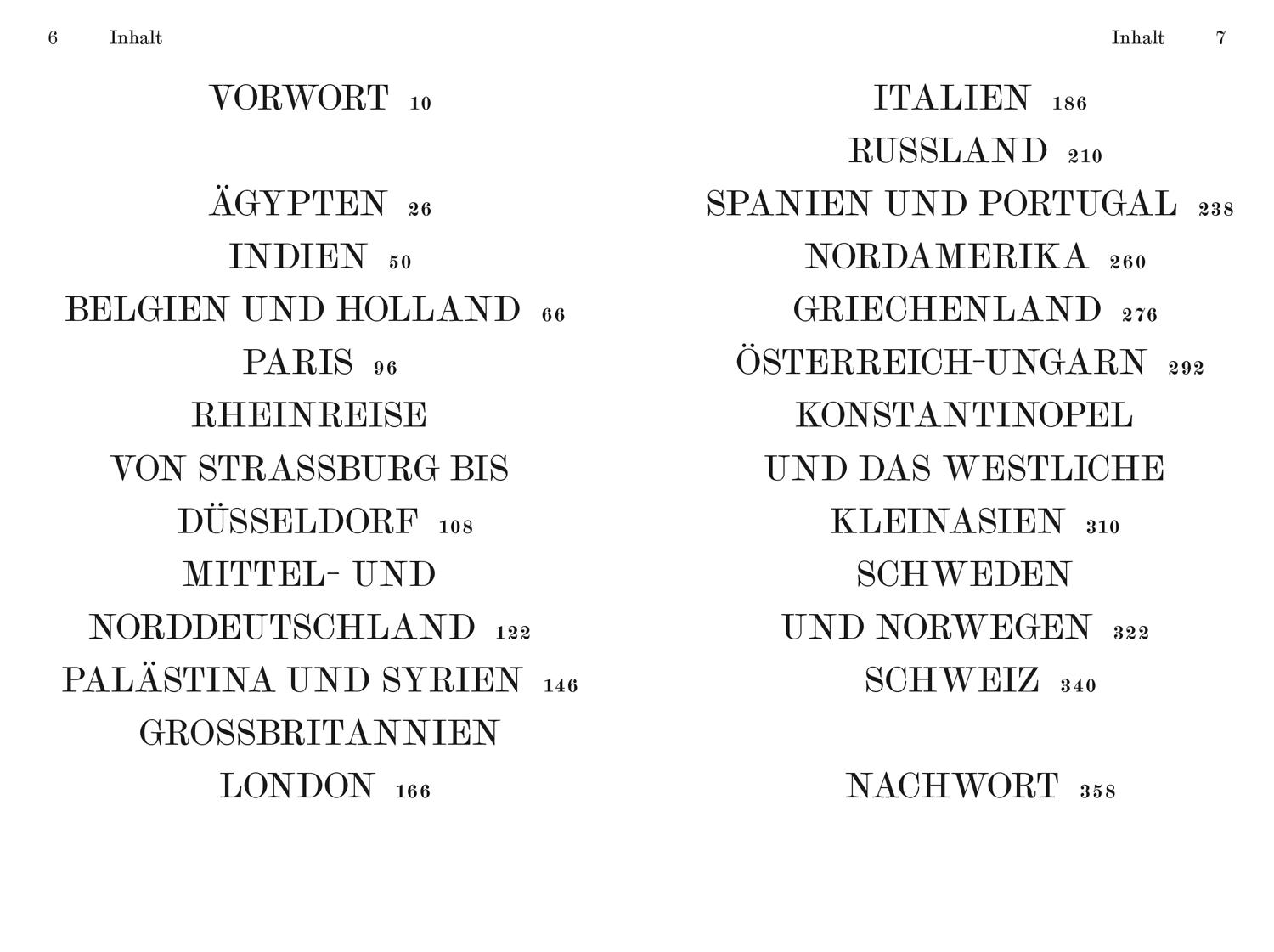 Beispielinhalt (Bild) Baedeker's Handbuch für Schnellreisende
