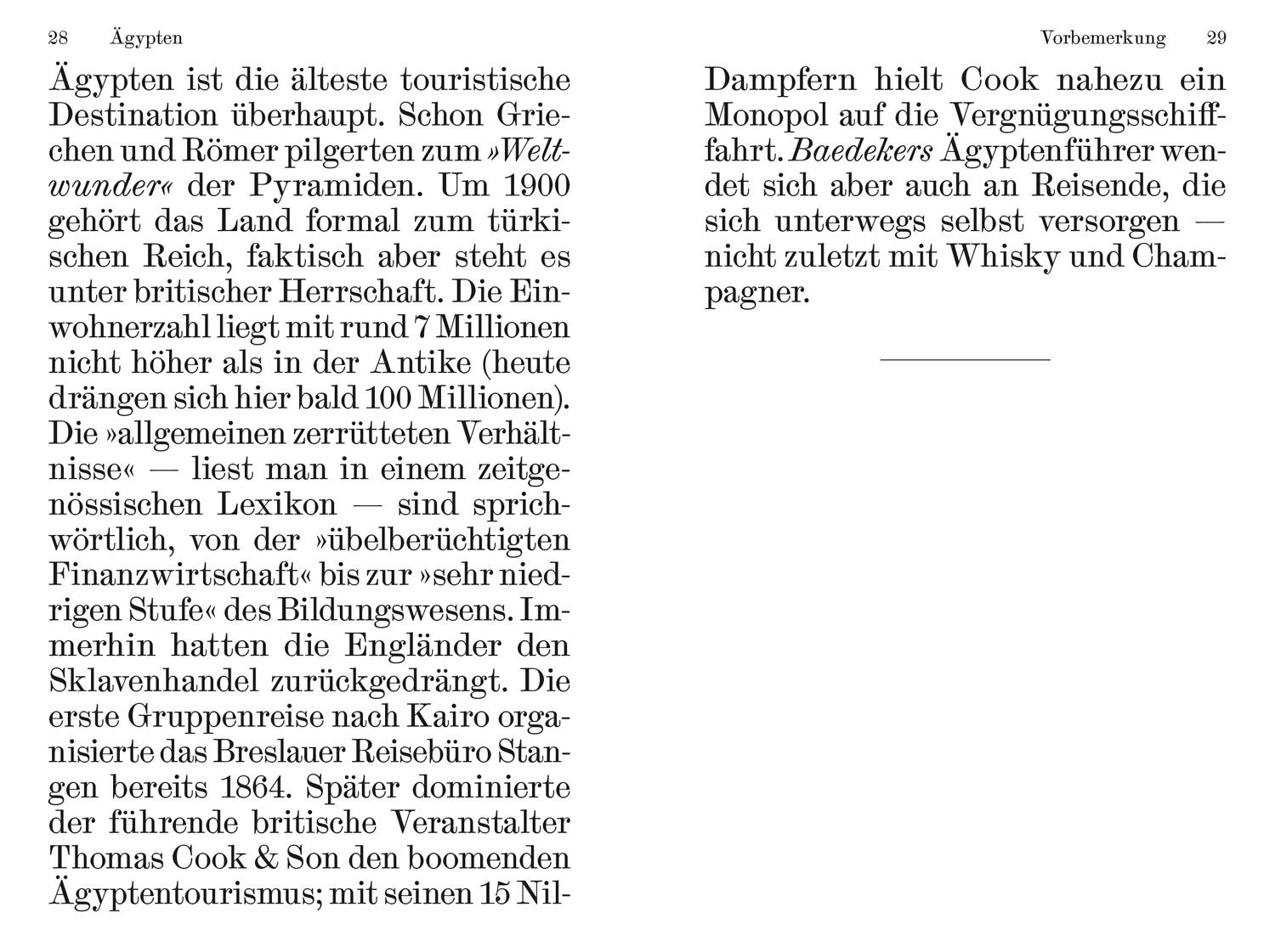 Beispielinhalt (Bild) Baedeker's Handbuch für Schnellreisende