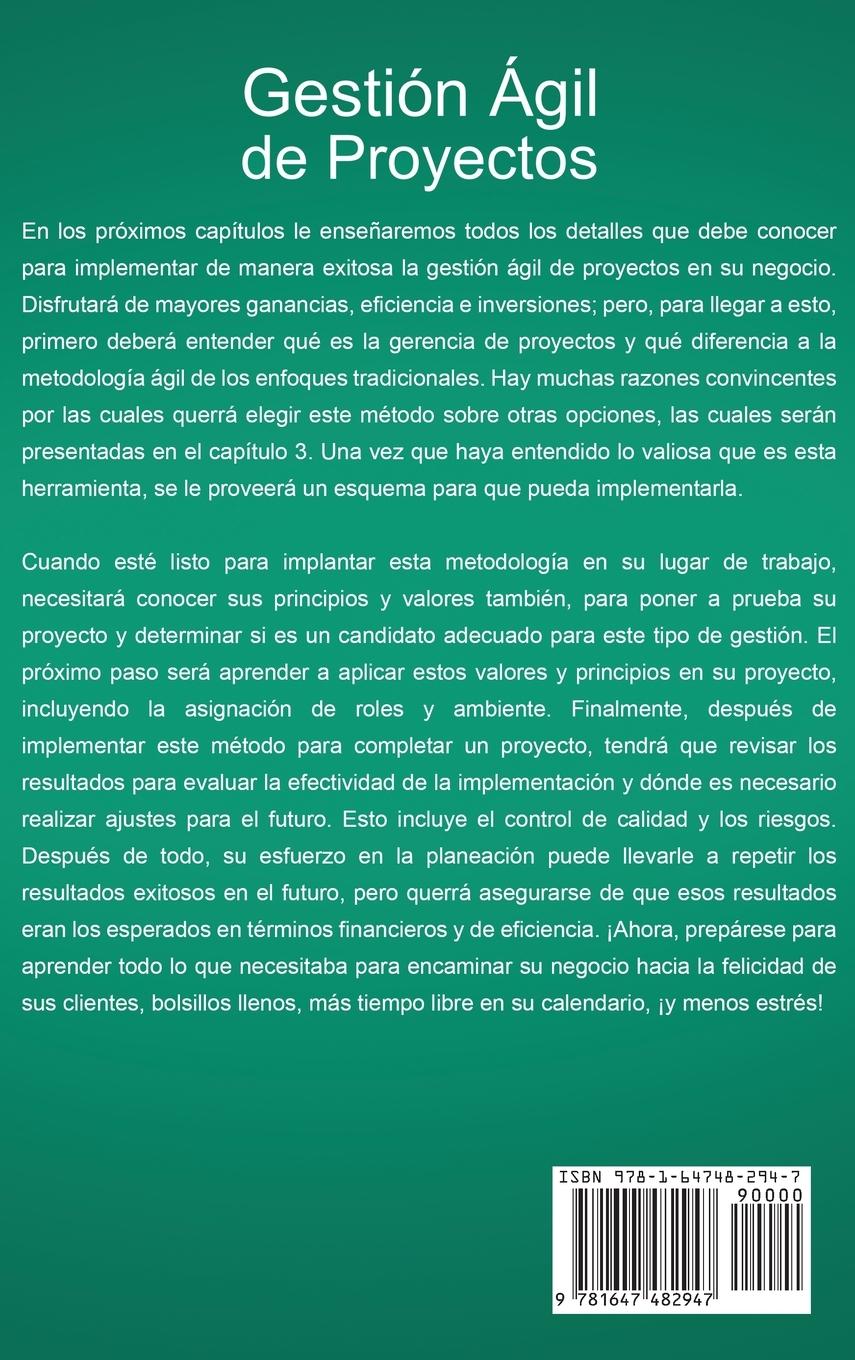 Rückseitencover Gestión Ágil de Proyectos