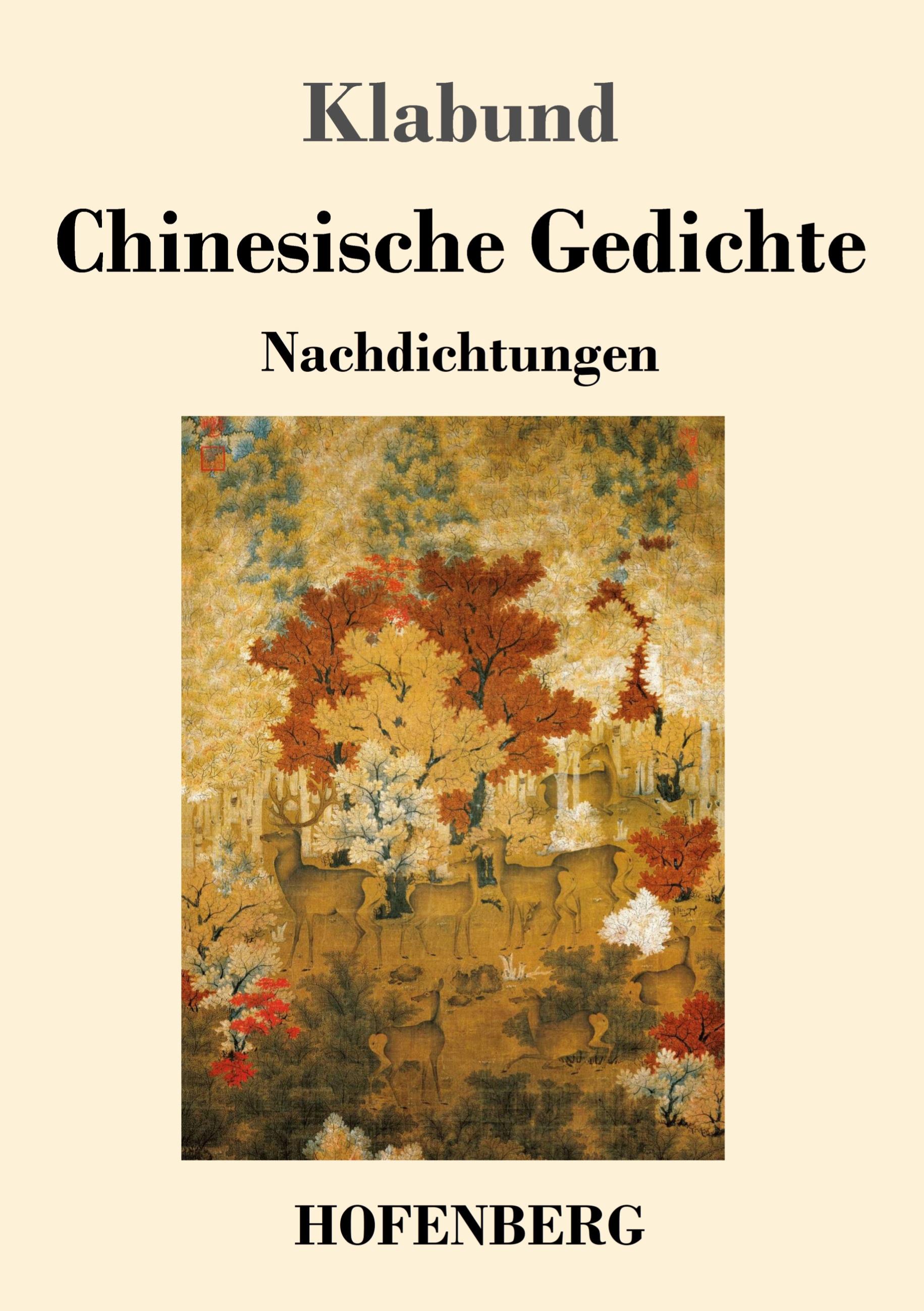 Vorderes Coverbild Chinesische Gedichte
