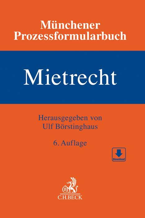 Vorderes Coverbild Münchener Prozessformularbuch  Bd. 1: Mietrecht