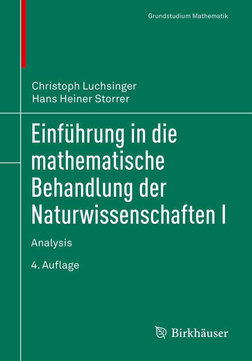 Vorderes Coverbild Einführung in die mathematische Behandlung der Naturwissenschaften I