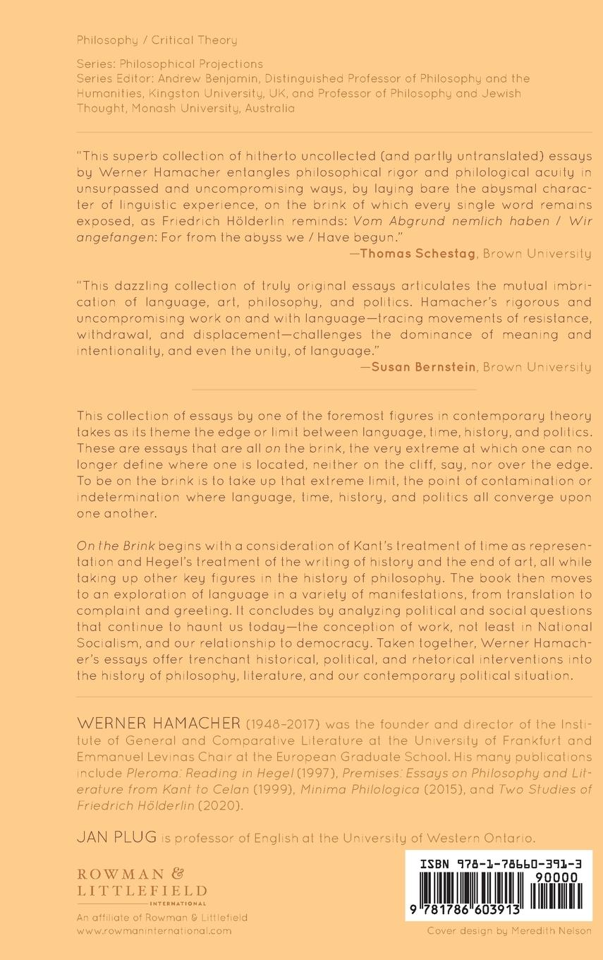 Rückseitencover On the Brink