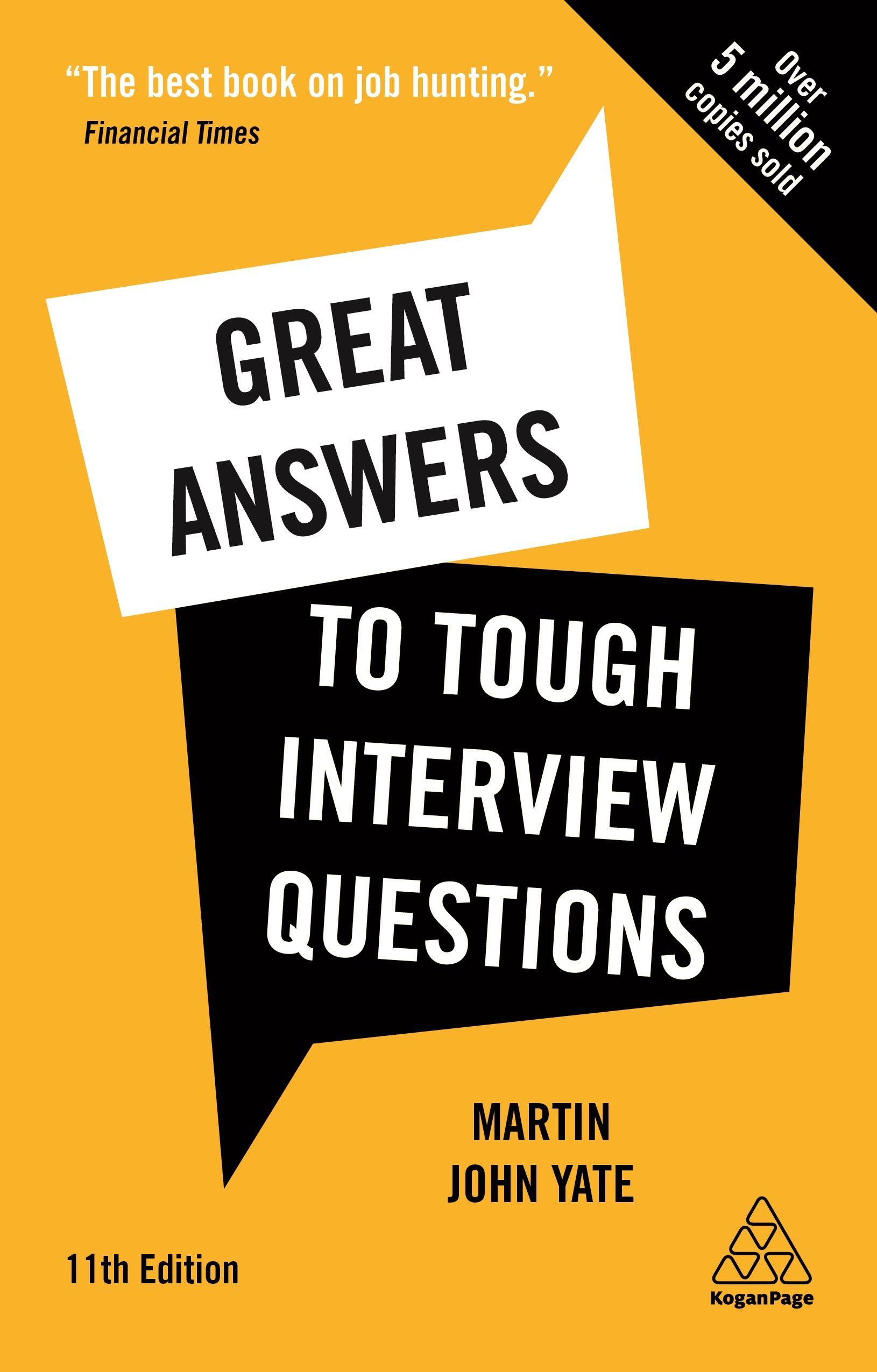 Vorderes Coverbild Great Answers to Tough Interview Questions