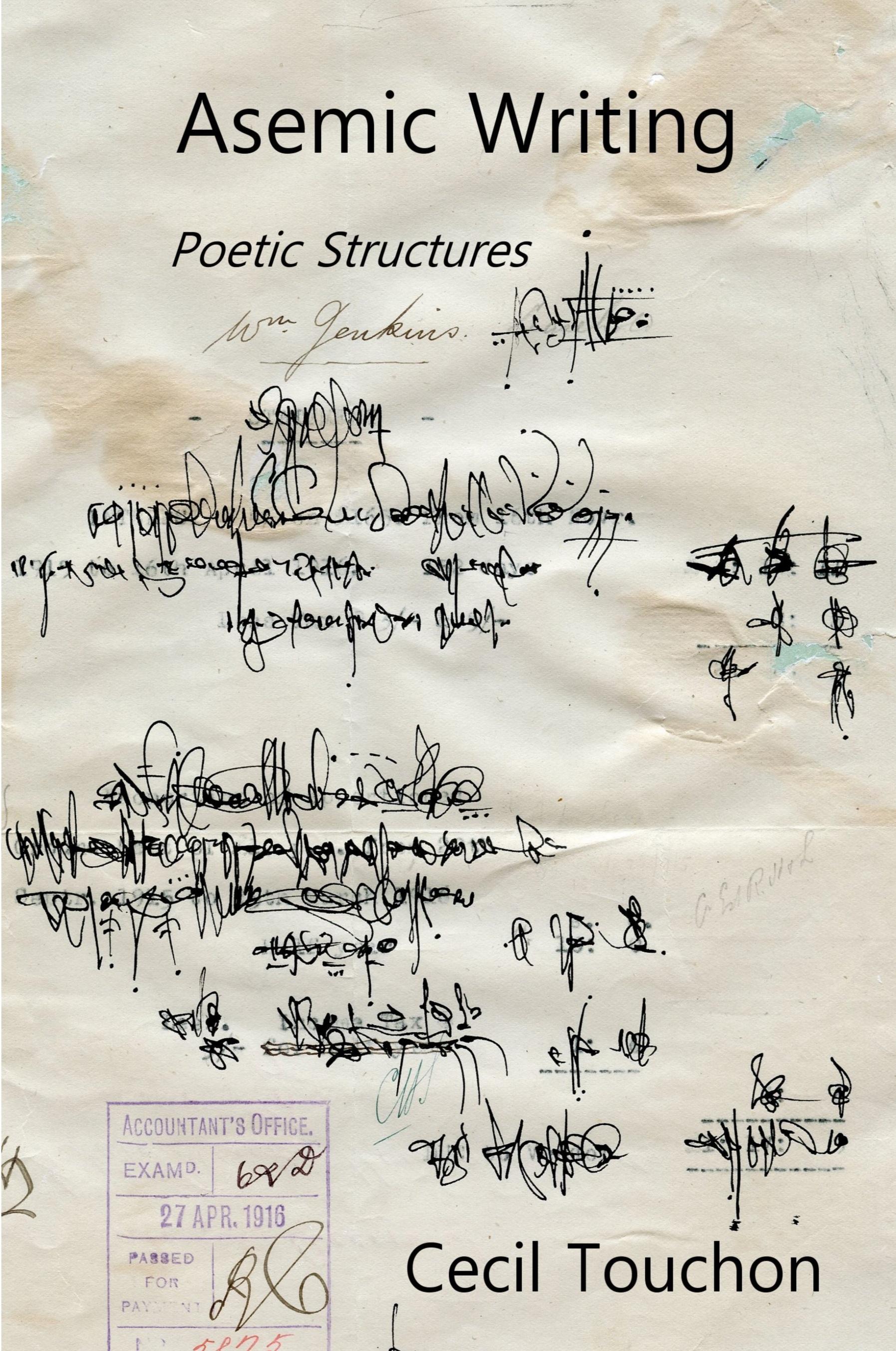 Vorderes Coverbild Asemic Writing - Poetic Structures