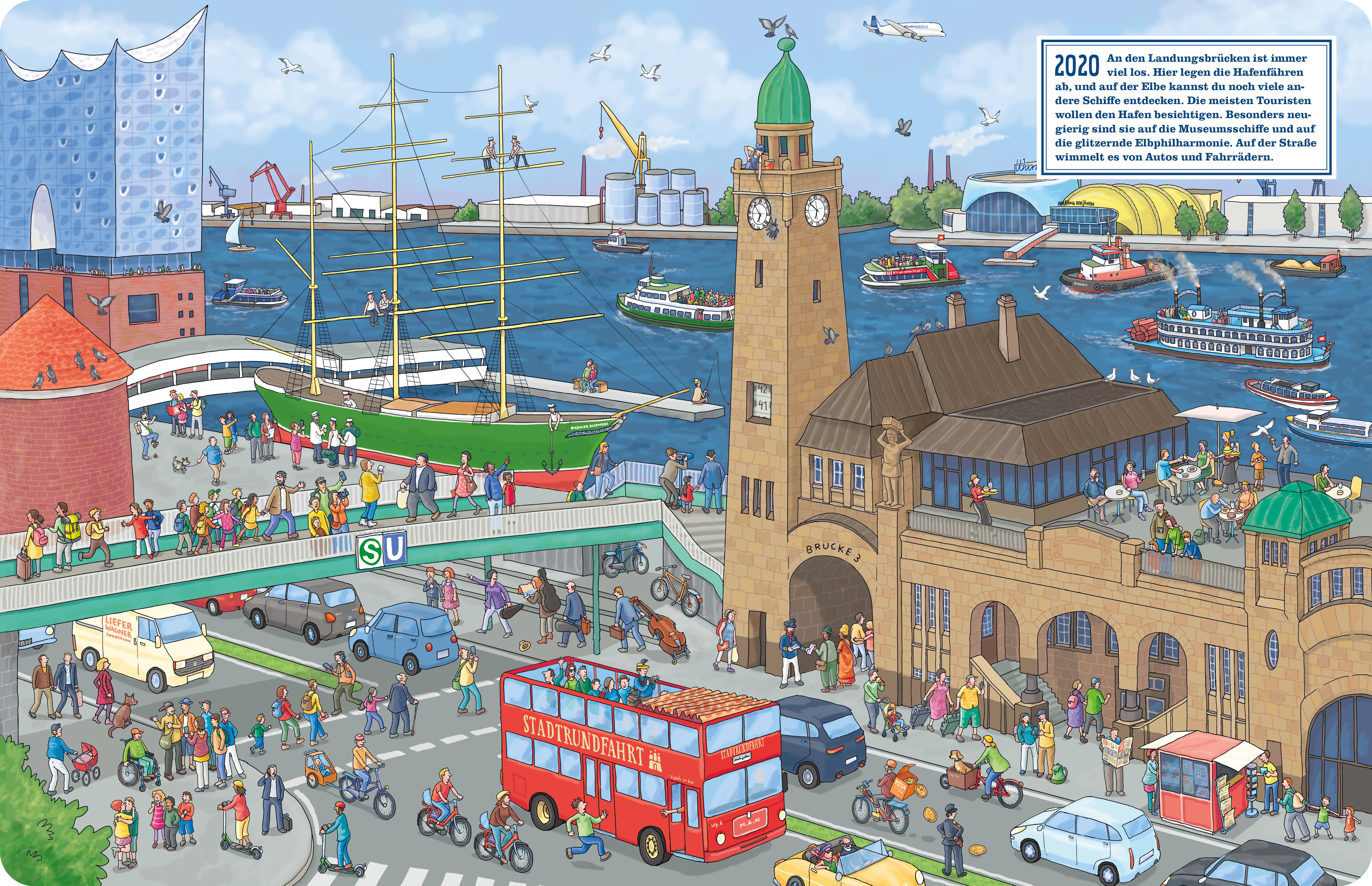 Beispielinhalt (Bild) Hamburg. Früher - Heute - Morgen