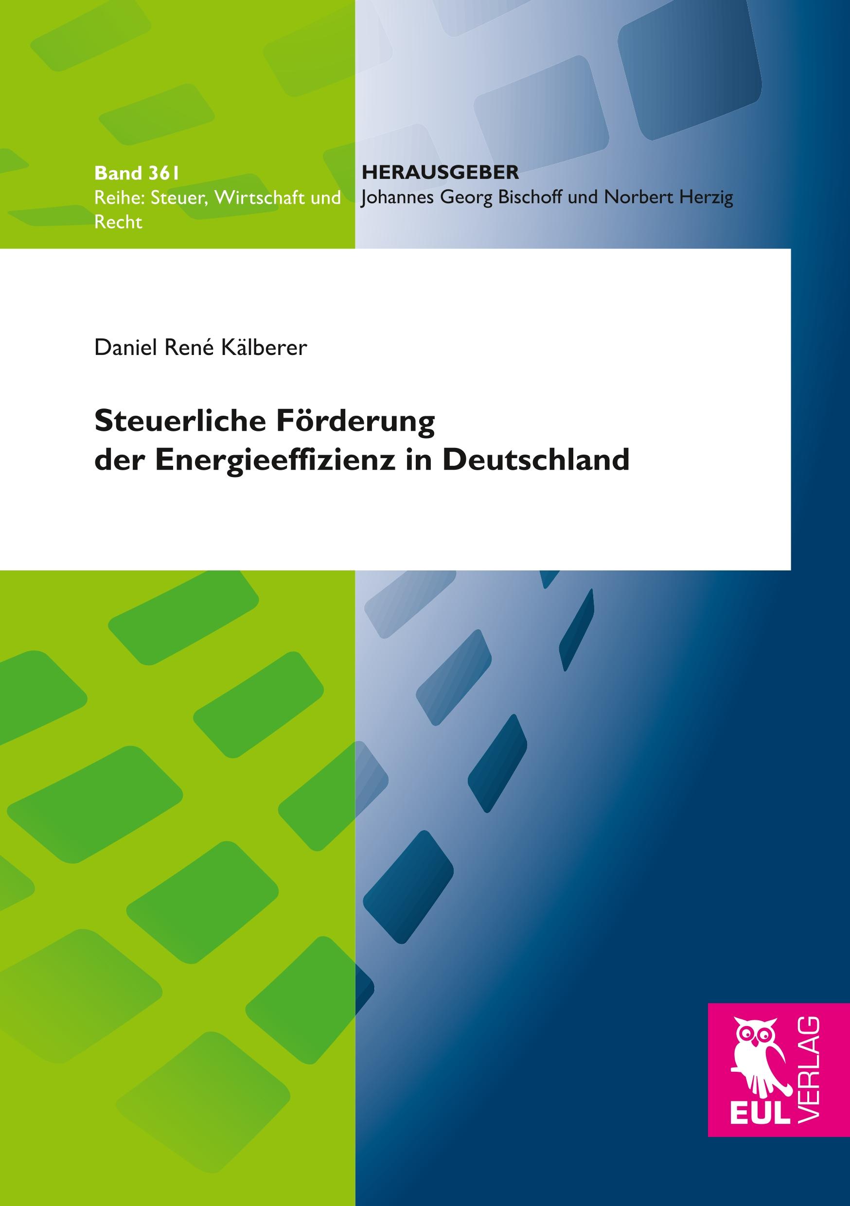 Vorderes Coverbild Steuerliche Förderung der Energieeffizienz in Deutschland