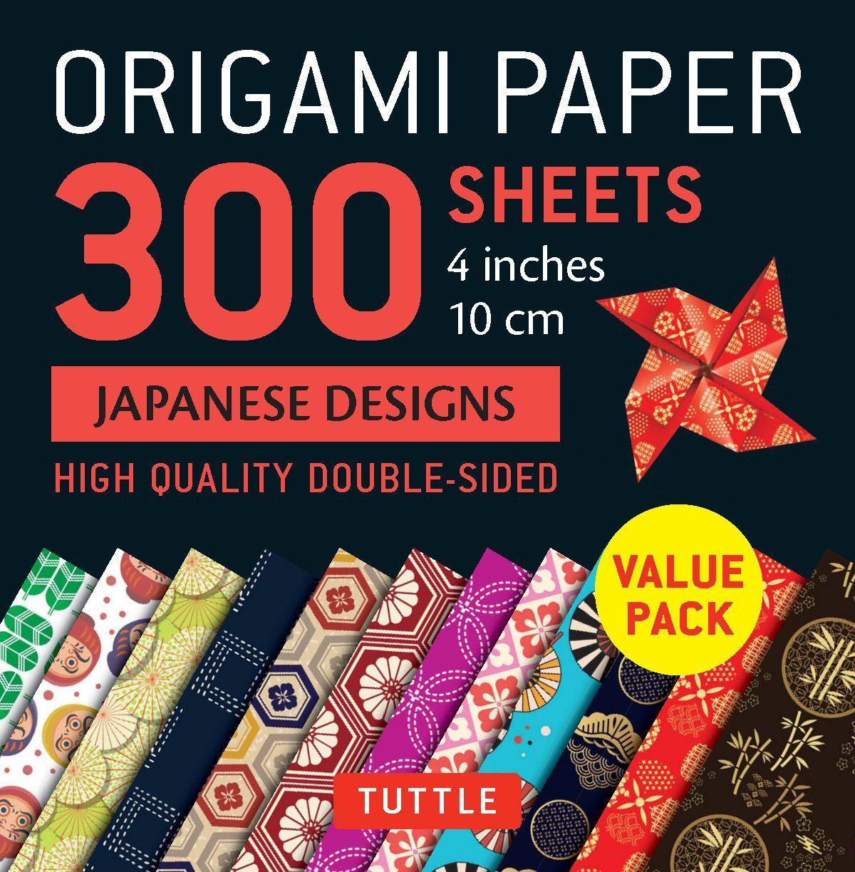 Vorderes Coverbild Origami Paper 300 Sheets Japanese Designs 4 (10 CM)