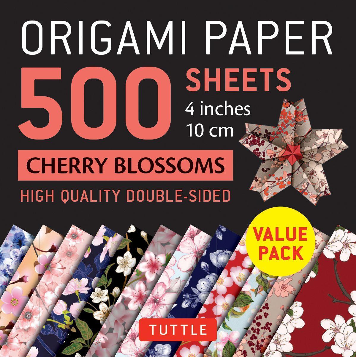 Vorderes Coverbild Origami Paper 500 Sheets Cherry Blossoms 4 (10 CM)