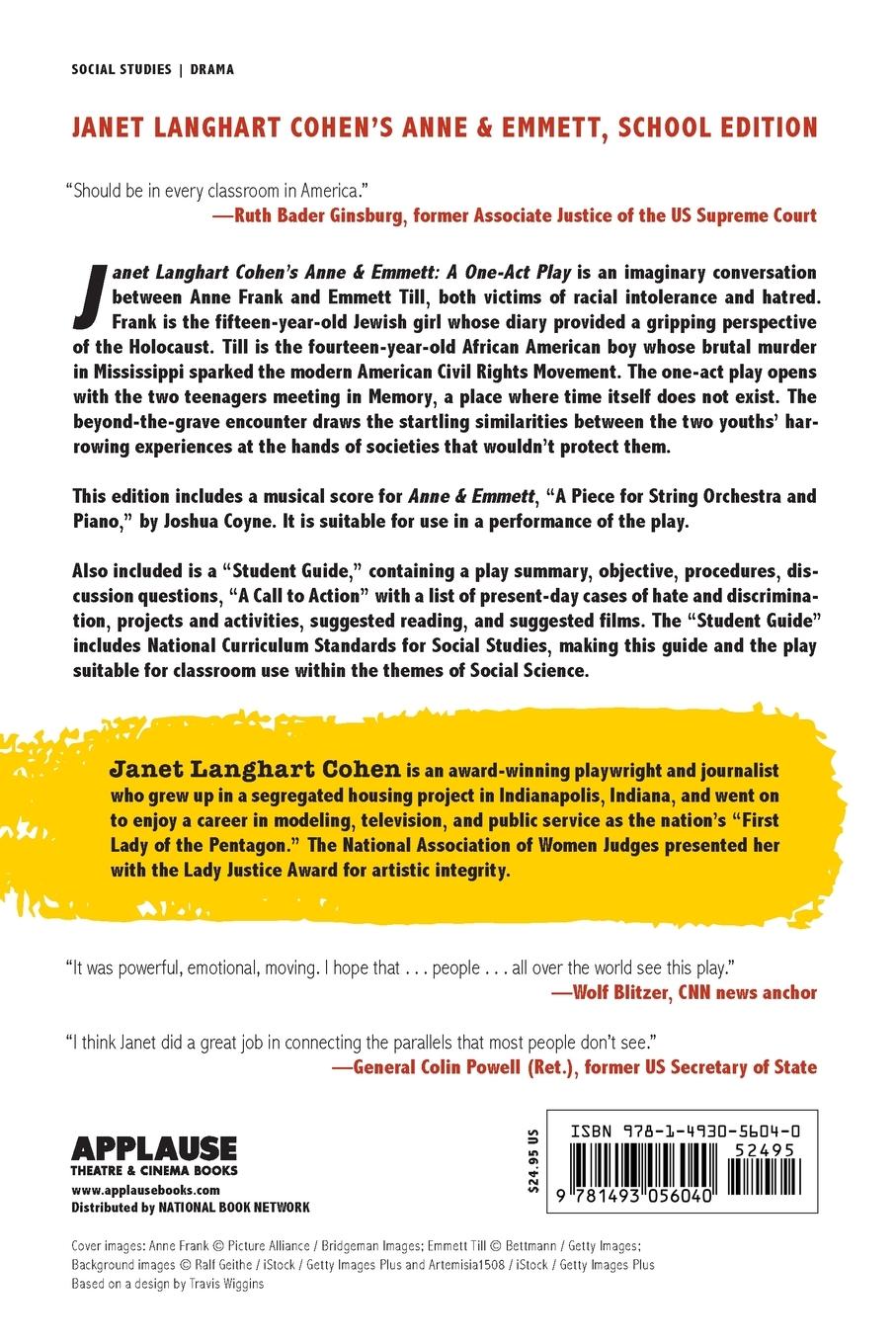 Rückseitencover Janet Langhart Cohen's Anne & Emmett