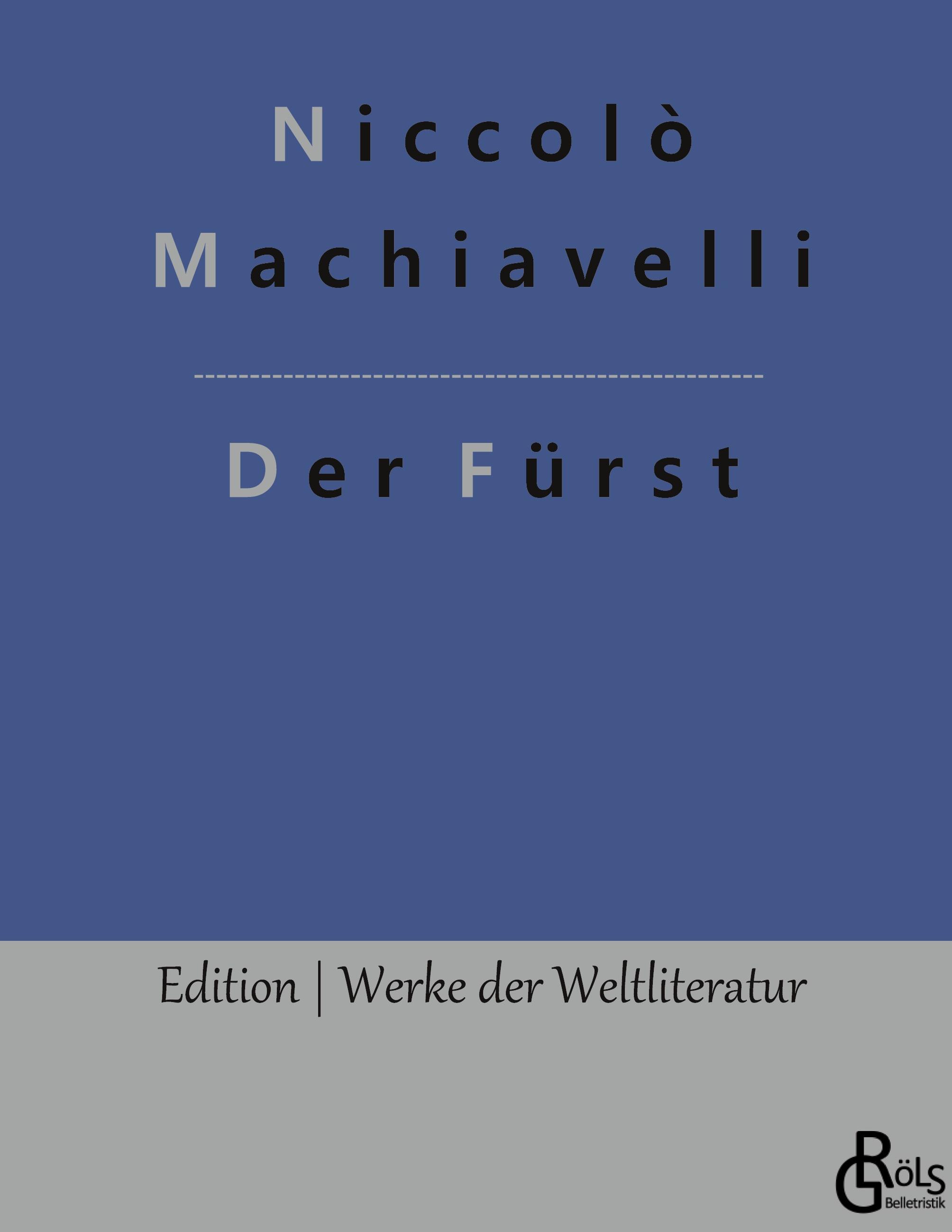 Vorderes Coverbild Der Fürst