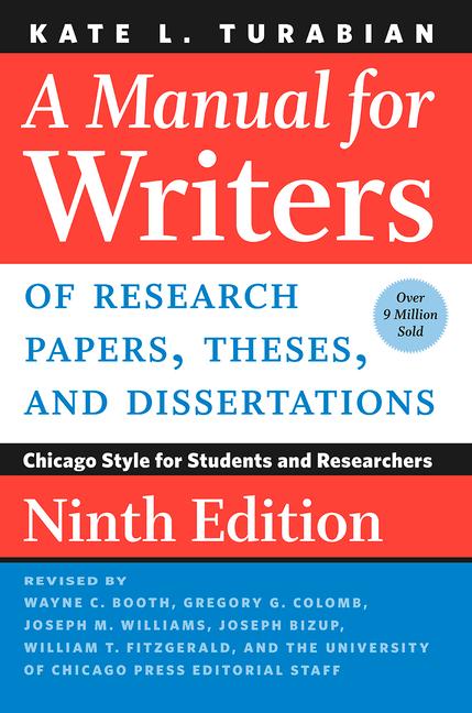 Vorderes Coverbild Manual for Writers of Research Papers, Theses, and Dissertations