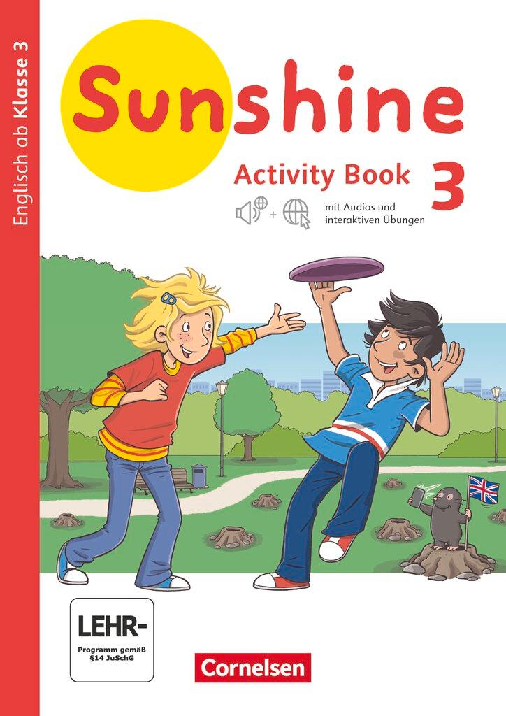Vorderes Coverbild Sunshine 3. Schuljahr. Baden-Württemberg, Hessen, Niedersachsen - Activity Book mit interaktiven Übungen online