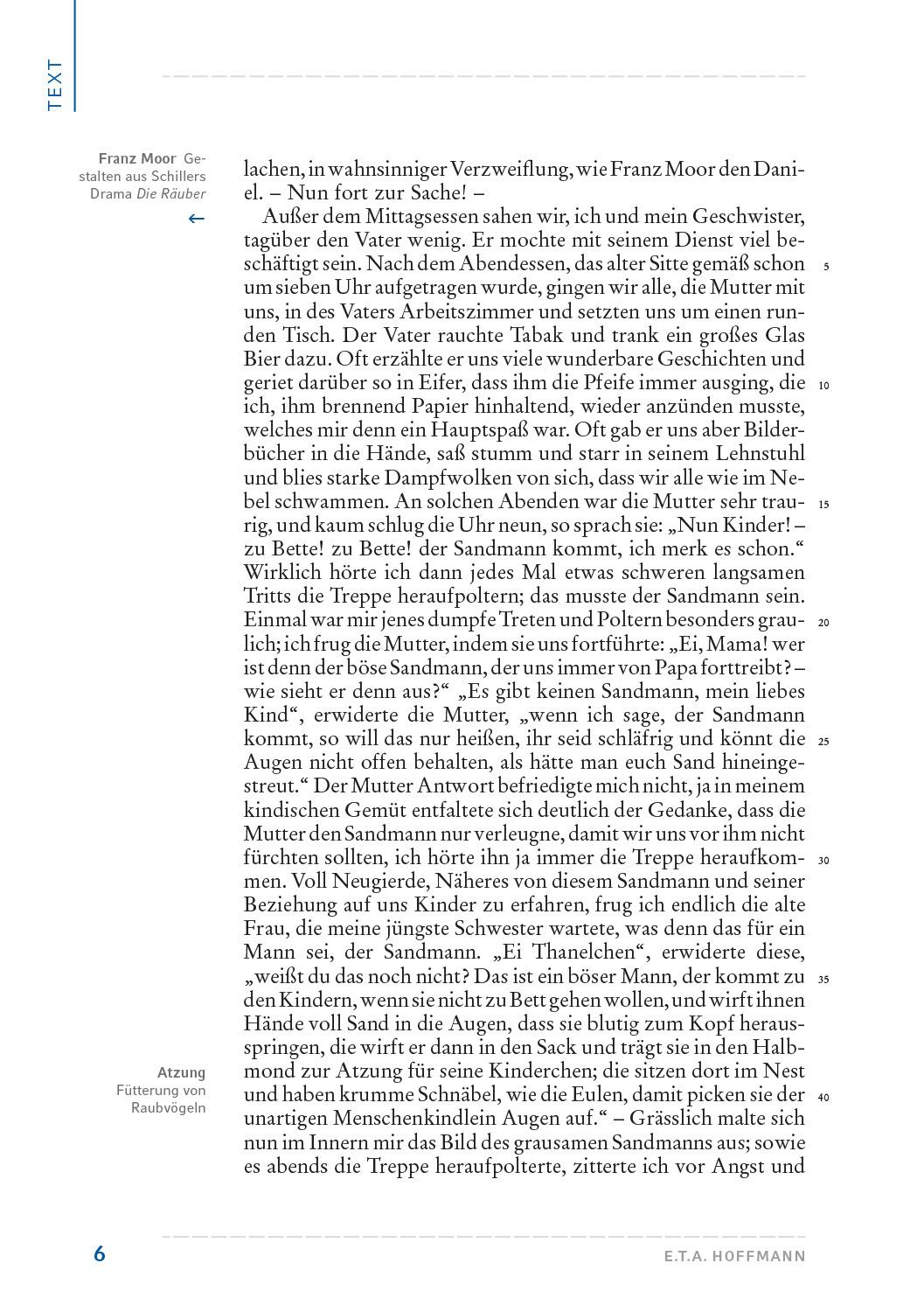 Beispielinhalt (Bild) Der Sandmann