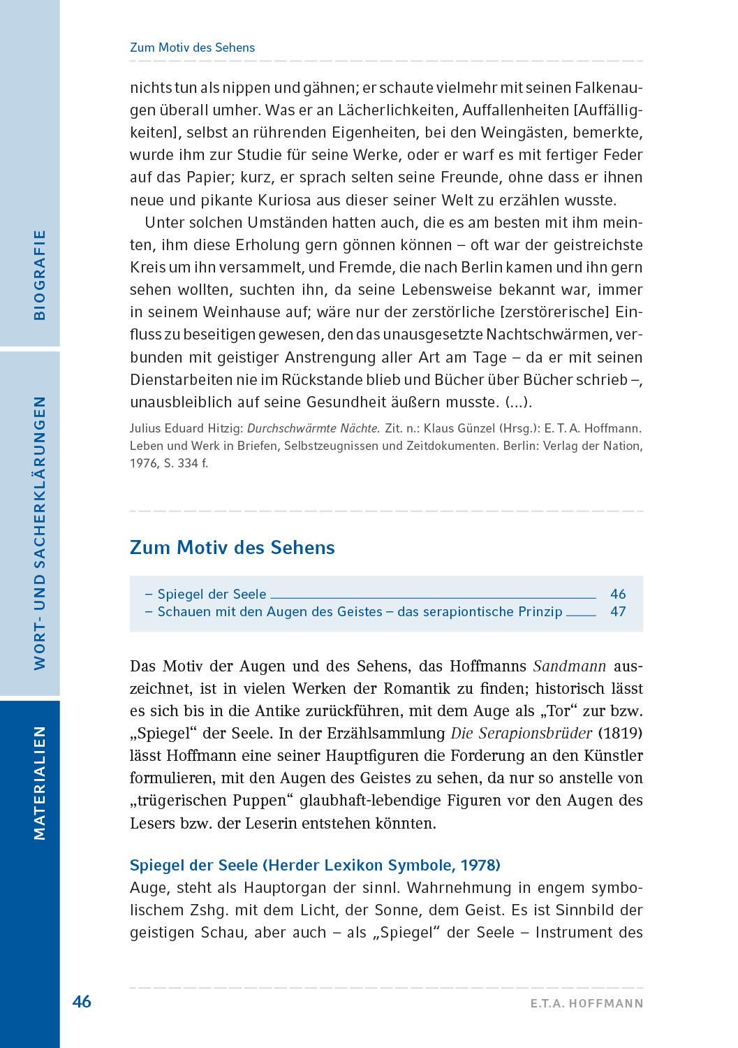 Beispielinhalt (Bild) Der Sandmann