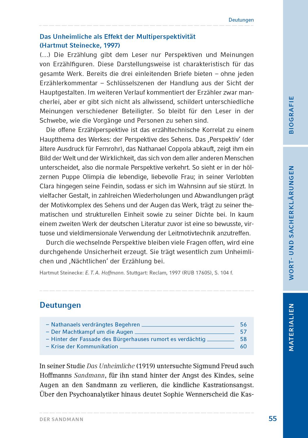 Beispielinhalt (Bild) Der Sandmann