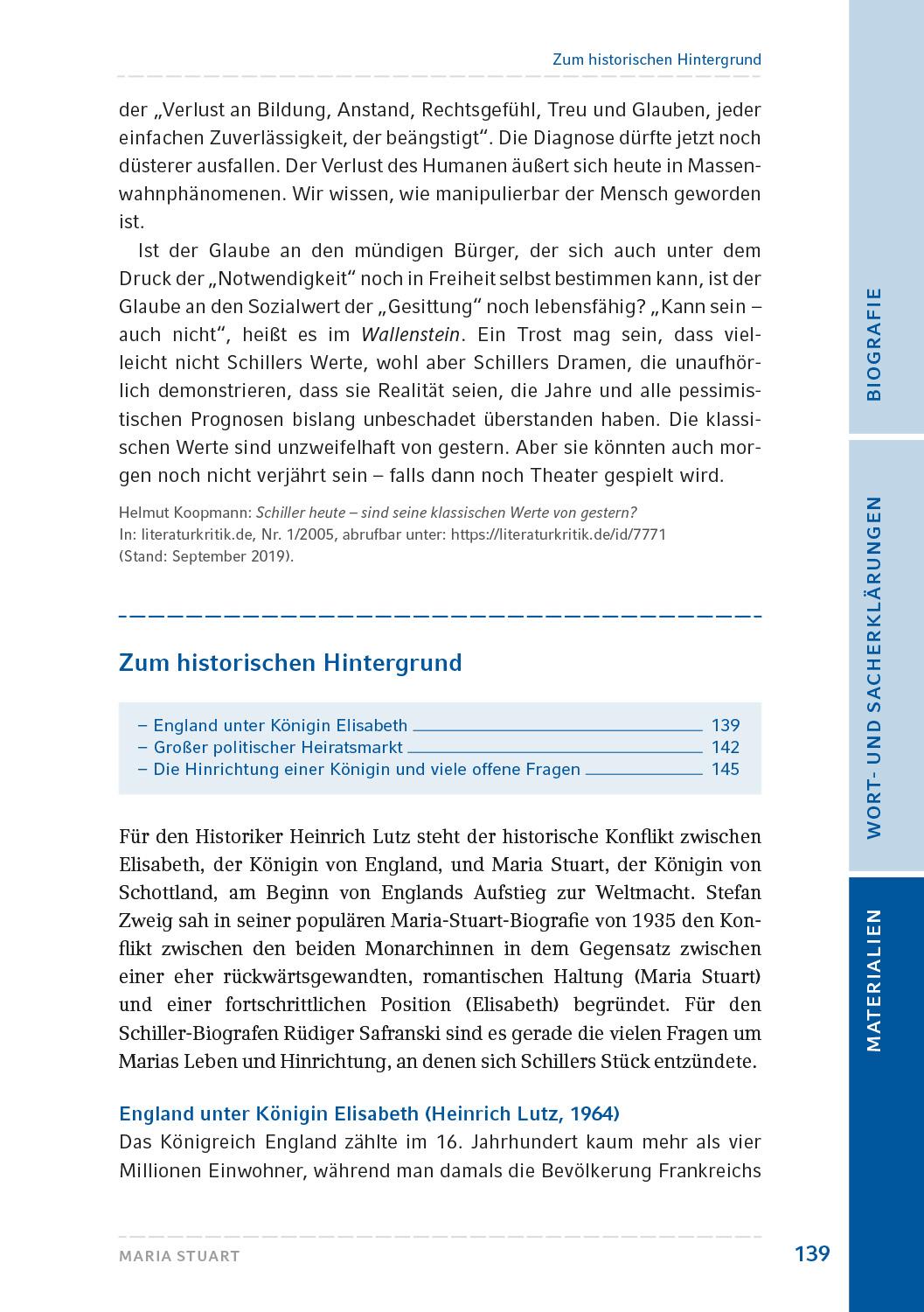 Beispielinhalt (Bild) Maria Stuart