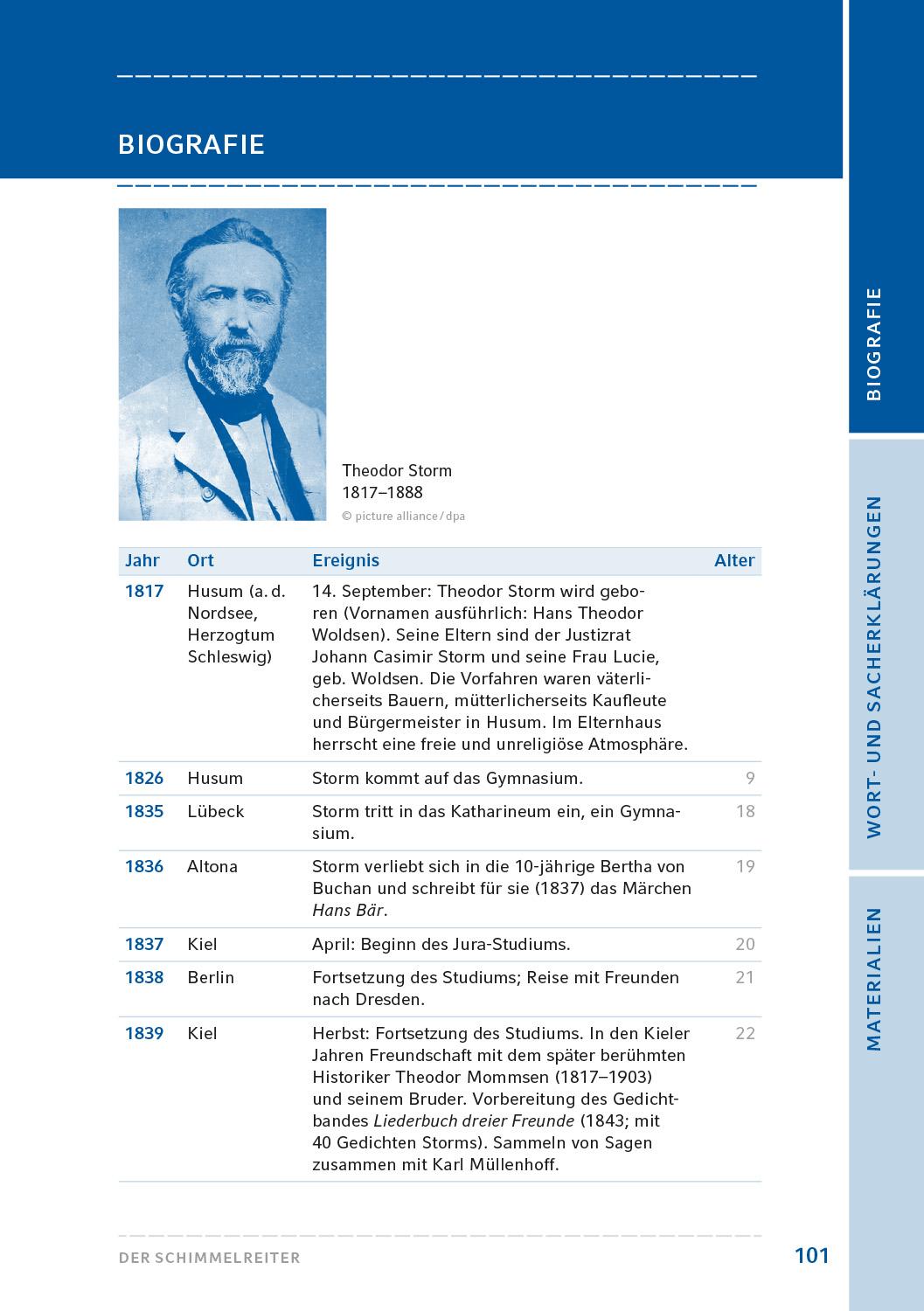 Beispielinhalt (Bild) Der Schimmelreiter