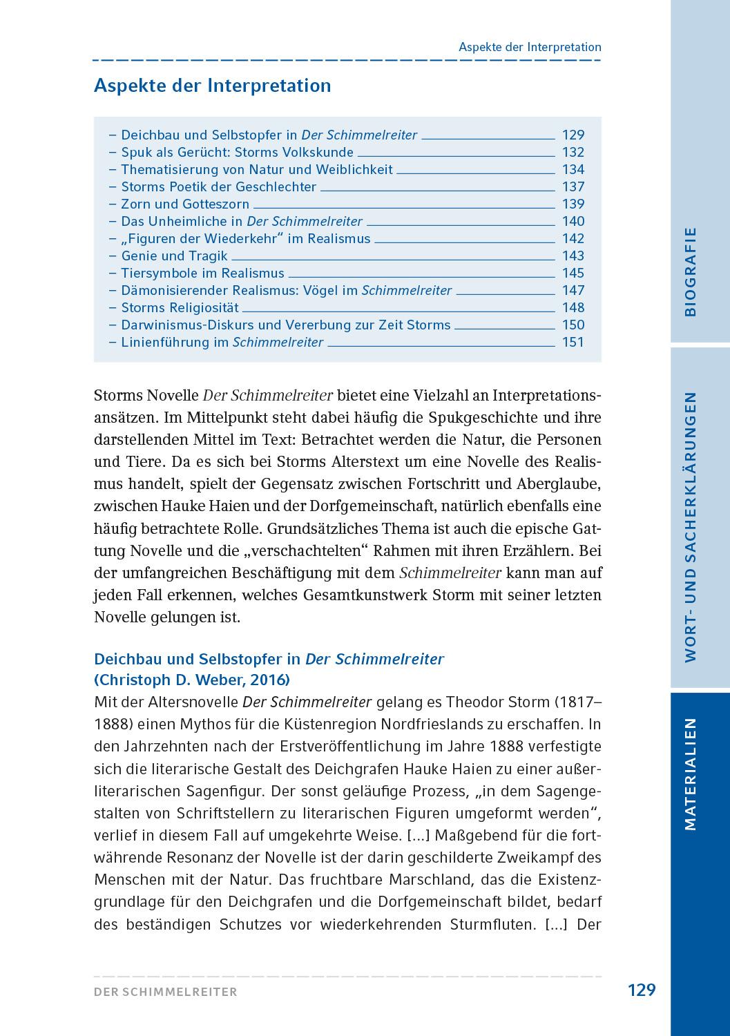 Beispielinhalt (Bild) Der Schimmelreiter