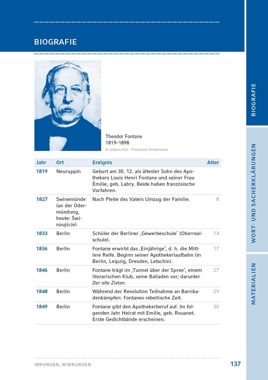 Beispielinhalt (Bild) Irrungen, Wirrungen