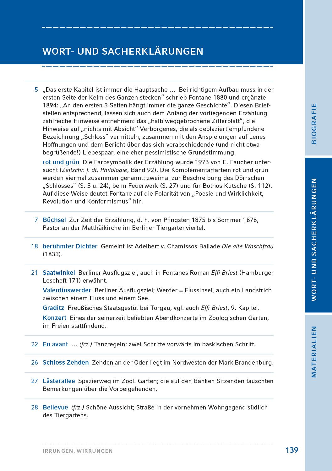 Beispielinhalt (Bild) Irrungen, Wirrungen
