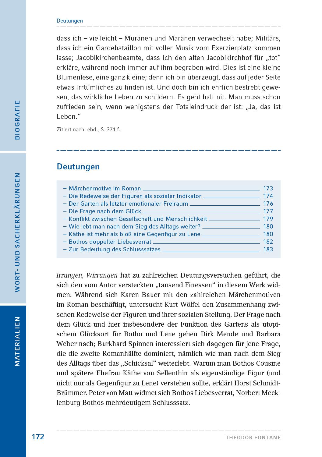 Beispielinhalt (Bild) Irrungen, Wirrungen
