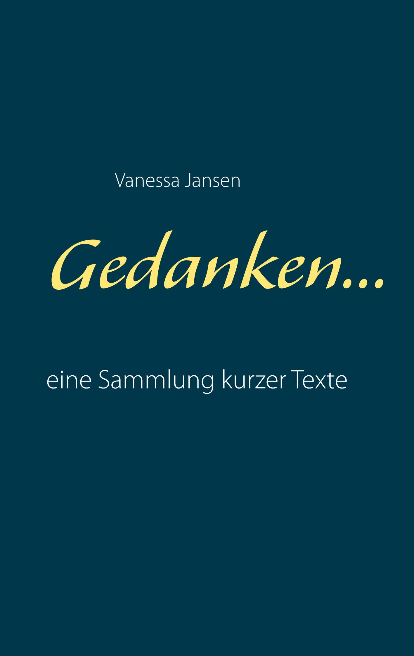 Vorderes Coverbild Gedanken...