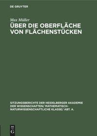 Vorderes Coverbild Über die Oberfläche von Flächenstücken