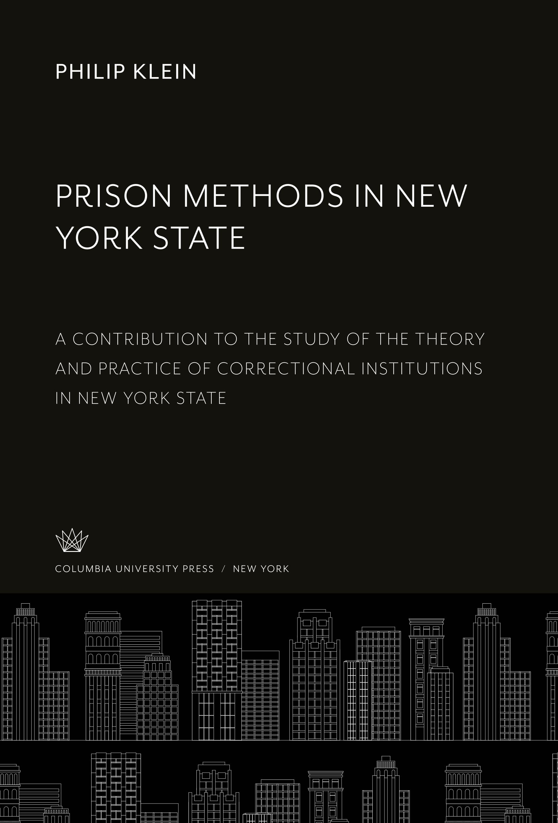 Vorderes Coverbild Prison Methods in New York State