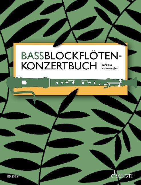 Vorderes Coverbild Bassblockflötenkonzertbuch