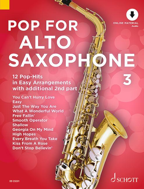 Vorderes Coverbild Pop For Alto Saxophone 3