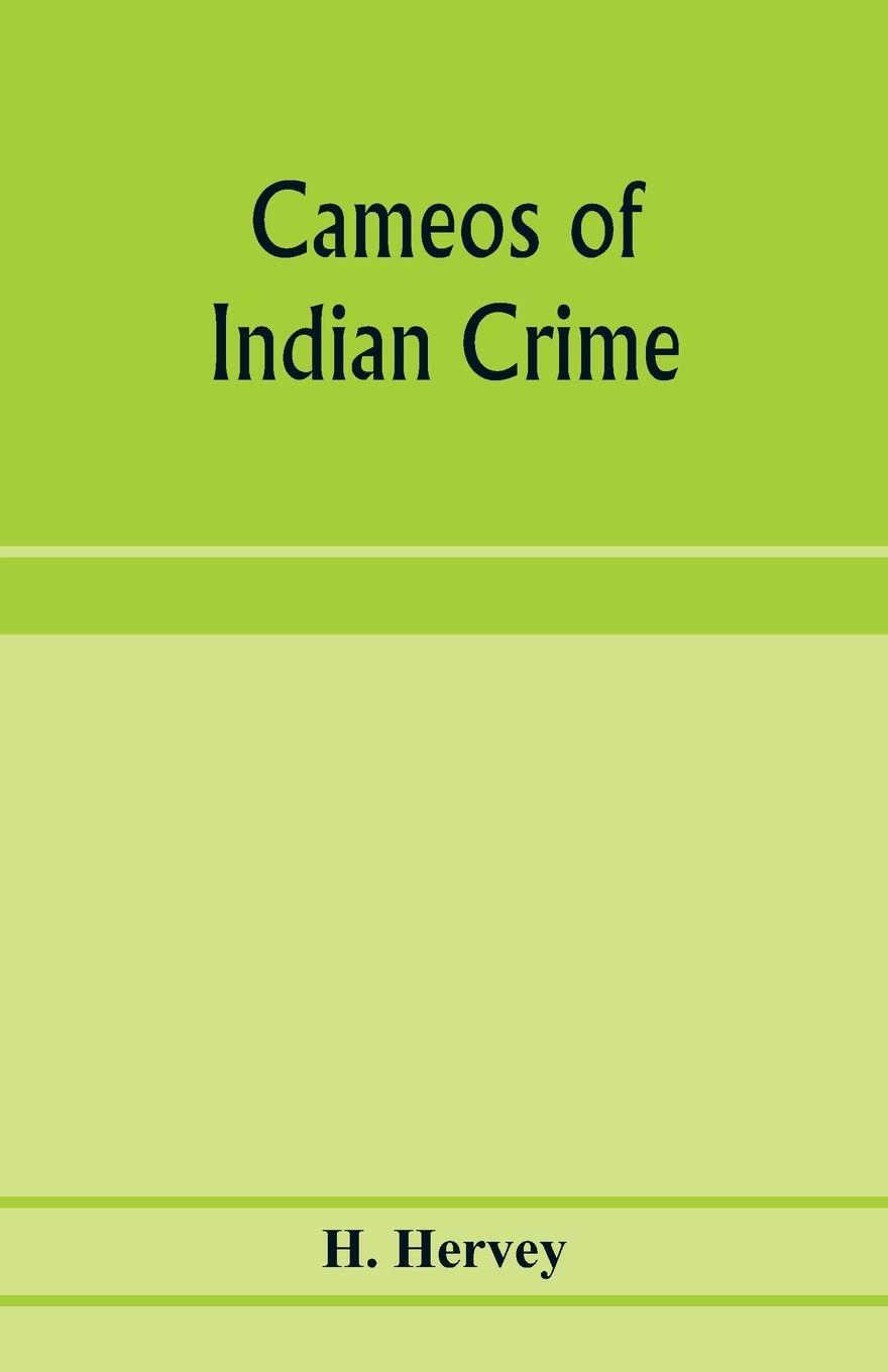 Vorderes Coverbild Cameos of Indian crime