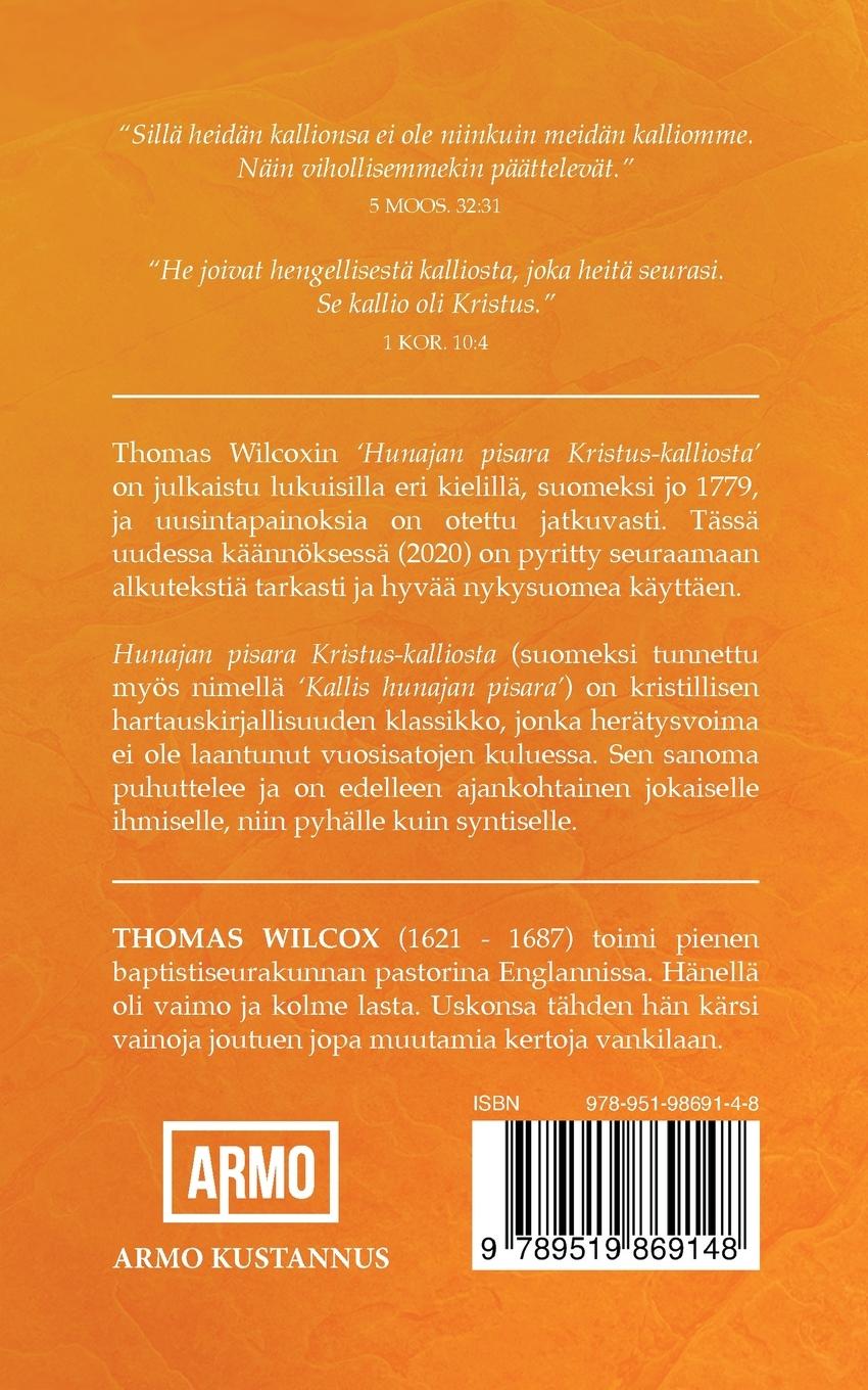 Rückseitencover Hunajan pisara Kristus-kalliosta